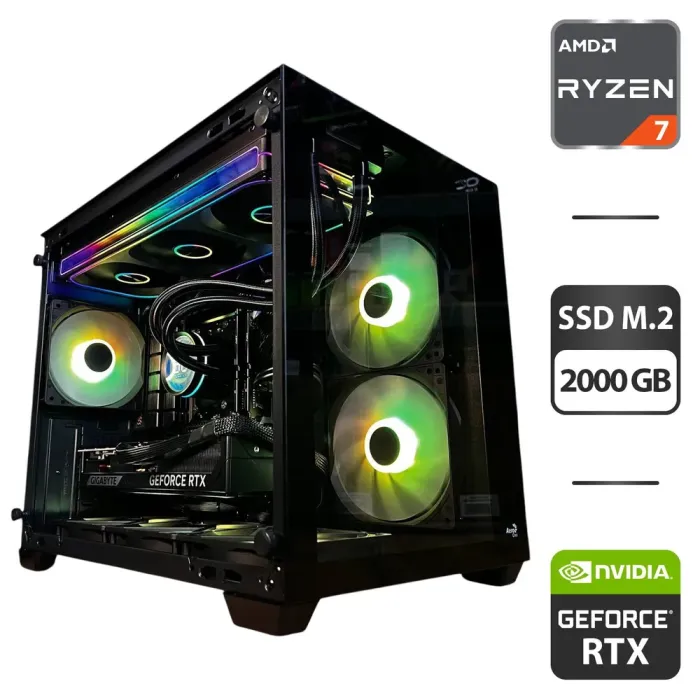 Збірка на замовлення: ігровий ПК AeroCool Dryft Mini Tower / AMD Ryzen 7 7800X3D (8 (16) ядер по 4,2 - 5,0 ГГц) / 32 ГБ DDR5 / 2000 ГБ SSD M.2 / nVidia GeForce RTX 5070, 12 ГБ GDDR7, 192-bit / 750 Вт - зображення 1