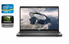 Ноутбук робоча станція Dell Precision 3541 / 15.6" (1920x1080) IPS / Intel Core i7-9850H (6 (12) ядер по 2.6 - 4.6 GHz) / 16 GB DDR4 / 512 GB SSD / nVidia Quadro P620, 4 GB GDDR5 128-bit / WebCam / Windows 10 б/в