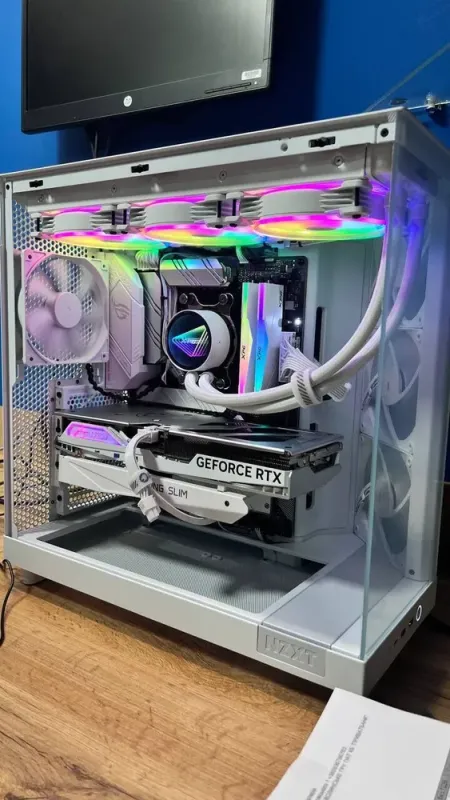 Збірка під замовлення: ігровий ПК NZXT H6 Flow White Tower / AMD Ryzen 7 5800XT (8 (16) ядер по 3.8 - 4.8 GHz) / 32 GB DDR4 / 2000 GB SSD M.2 / nVidia GeForce RTX 4060 Ti, 16 GB GDDR6, 128-bit / 750W - зображення 8
