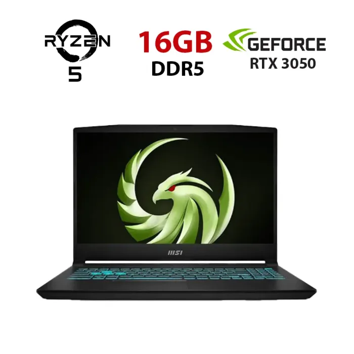 Ігровий ноутбук MSI Bravo 15 C7UDX-282NEU / 15,6" (1920x1080) IPS / AMD Ryzen 5 7535HS (6 (12) ядер по 3,3 - 4,55 ГГц) / 16 ГБ DDR5 / 960 ГБ SSD / nVidia GeForce RTX 3050, 4 ГБ GDDR6, 128-біт / Веб-камера б/в - изображение 1