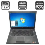 Ноутбук Б-клас Dell Vostro N5050 / 15.6" (1366x768) TN / AMD A6-3400M (4 ядра по 1.4 - 2.3 GHz) / 6 GB DDR3 / 750 GB HDD / AMD Radeon HD 6520G Graphics / WebCam / DVD-ROM б/в