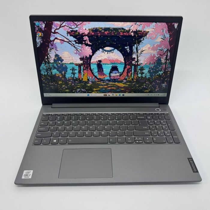 Ультрабук Lenovo ThinkBook 15 / 15.6" (1920x1080) IPS / Intel Core i7-1065G7 (4 (8) ядра по 1.3 - 3.9 GHz) / 16 GB DDR4 / 256 GB SSD / Intel UHD Graphics / WebCam б/в - зображення 3