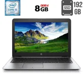 Ноутбук Б-клас HP EliteBook 850 G3 / 15.6" (1366x768) TN / Intel Core i5-6200U (2 (4) ядра по 2.3 - 2.8 GHz) / 8 GB DDR4 / 192 GB SSD / Intel HD Graphics 520 / WebCam / DisplayPort б/в