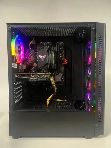 Ігровий ПК 1stPlayer Color ATX Gaming PC / AMD Ryzen 5 5500 (6 (12) ядер 3,6 - 4,2 ГГц) / 16 ГБ DDR4 / 512 ГБ SSD / nVidia GeForce GTX 1660 Super, 6 ГБ GDDR6, 192-біт / 500 Вт / Asus Prime A450M-K б/в - зображення 7