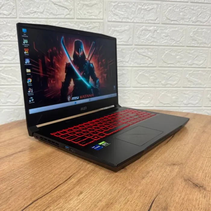 Ігровий ноутбук MSI Katana GF66 11UE / 15.6" (1920x1080) IPS / Intel Core i7-11800H (8 (16) ядер по 2.3 - 4.6 GHz) / 16 GB DDR4 / 512 GB SSD NVMe / nVidia GeForce RTX 3060, 6 GB GDDR6, 192-bit / WebCam б/в - зображення 4