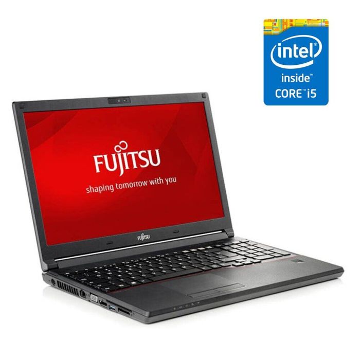 Ноутбук Fujitsu LifeBook E546 / 14" (1920x1080) IPS / Intel Core i5-6200U (2 (4) ядра по 2.3 - 2.8 GHz) / 8 GB DDR4 / 120 GB SSD / Intel HD Graphics 520 / WebCam б/в - зображення 1