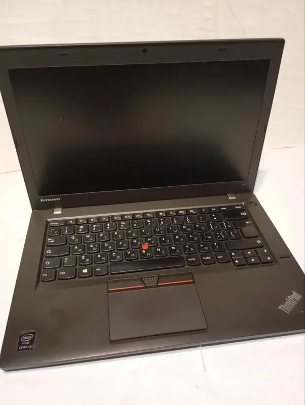 Ультрабук Б-клас Lenovo Thinkpad T450 / 14" (1366x768) TN / Intel Core i5-5200U (2 (4) ядра по 2.2 - 2.7 GHz) / 8 GB DDR3 / 240 GB SSD / Intel HD Graphics 5500 / WebCam б/в - зображення 3