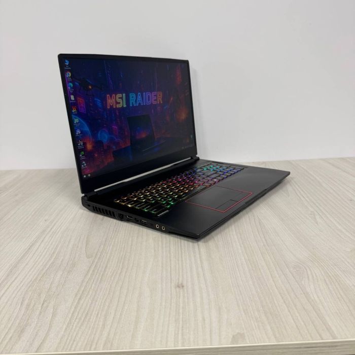 Ігровий ноутбук Б-клас MSI GE75 Raider 10SF / 17.3" (1920x1080) IPS / Intel Core i7-10750H (6 (12) ядер по 2.6 - 5.0 GHz) / 16 GB DDR4 / 512 GB SSD NVMe + 1000 GB HDD / nVidia GeForce RTX 2070, 8 GB GDDR6, 256-bit / WebCam б/в - зображення 4