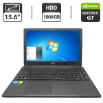 Ноутбук Acer Aspire E1-570G / 15.6" (1366x768) TN / Intel Core i3-3217U (2 (4) ядра по 1.8 GHz) / 8 GB DDR3 / 1000 GB HDD / nVidia GeForce GT 740M, 2 GB GDDR3, 64-bit / WebCam / DVD-ROM б/в