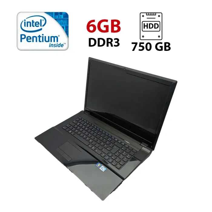 Ноутбук Asus Terra 1748 / 17.3" (1600x900) TN / Intel Pentium B950 (2 ядра по 2.1 GHz) / 6 GB DDR3 / 750 GB HDD / Intel HD Graphics / WebCam б/в - зображення 1