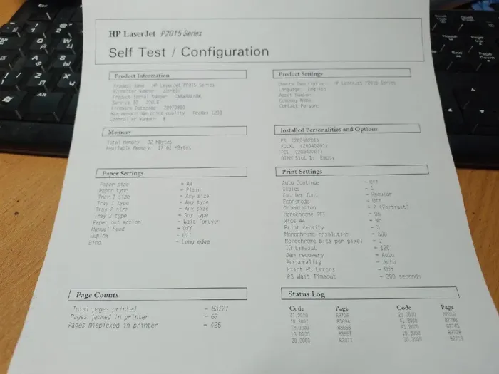 Принтер HP LaserJet P2015d / Лазерний монохромний друк / 1200x1200 dpi / A4 / 26 стор. хв / USB 2.0 б/в - зображення 4