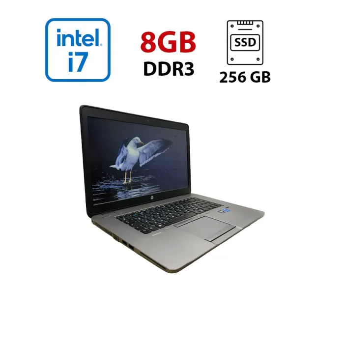 Ноутбук Б-клас HP EliteBook 850 G2 / 15.6" (1920х1080) TN / Intel Core i7-5600U (2 (4) ядра по 2.6 - 3.2 GHz) / 8 GB DDR3 / 256 GB SSD / Intel HD Graphics 5500 / WebCam б/в - зображення 1