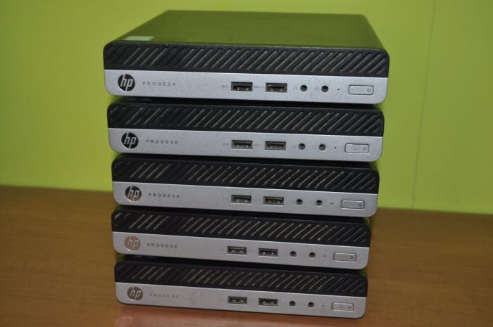 Неттоп HP ProDesk 400 G3 Mini PC USFF / Intel Core i5-7500T (4 ядра по 2.7 - 3.3 GHz) / 12 GB DDR4 / 120 GB SSD M.2 + 250 GB HDD / Intel HD Graphics 630 / Windows 11 Pro б/в - зображення 5