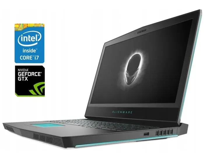 Ігровий ноутбук Dell Alienware 17 R4 / 17.3" (1920x1080) IPS / Intel Core i7-6700HQ (4 (8) ядер по 2.6 - 3.5 GHz) / 16 GB DDR4 / 128 GB SSD + 1000 GB HDD / nVidia GeForce GTX 1060, 6 GB GDDR5, 192-bit / WebCam б/в - зображення 1