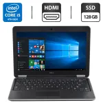 Нетбук Dell Latitude E7240 / 12.5" (1366x768) TN / Intel Core i5-4300U (2 (4) ядра по 1.9 - 2.9 GHz) / 4 GB DDR3 / 128 GB SSD / Intel HD Graphics 4400 / WebCam / HDMI б/в