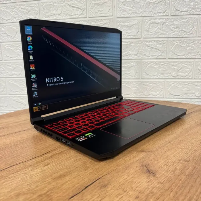 Ігровий ноутбук Б-клас Acer Nitro 5 AN515-44 / 15.6" (1920x1080) IPS / AMD Ryzen 5 4600H (6 (12) ядер по 3.0 - 4.0 GHz) / 16 GB DDR4 / 256 GB SSD / nVidia GeForce GTX 1650, 4 GB GDDR5, 128-bit / WebCam б/в - зображення 4
