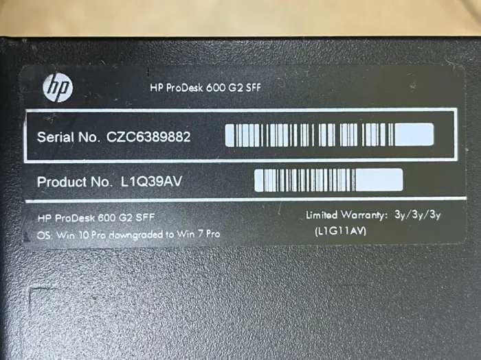 Комп'ютер HP ProDesk 600 G2 SFF / Intel Core i7-6700 (4 (8) ядра по 3.4 - 4.0 GHz) / 16 GB DDR4 / 120 GB SSD + 500 GB HDD / Intel HD Graphics 530 б/в - зображення 7