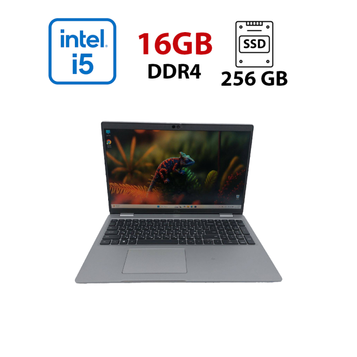 Ультрабук Dell Latitude 5520 / 15.6" (1920x1080) IPS / Intel Core i5-1145G7 (4 (8) ядра по 2.6 - 4.4 GHz) / 16 GB DDR4 / 256 GB SSD / Intel Iris Xe Graphics / WebCam б/в - зображення 1