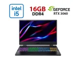 Ігровий ноутбук Acer Nitro 5 AN515-58-51R3 / 15,6" (1920x1080) IPS / Intel Core i5-12500H (12 (16) ядер 3.3 - 4.5 GHz) / 16 GB DDR4 / 480 GB SSD / nVidia GeForce RTX 3060, 6 GB GDDR6, 192-bit / NoWebCam б/в