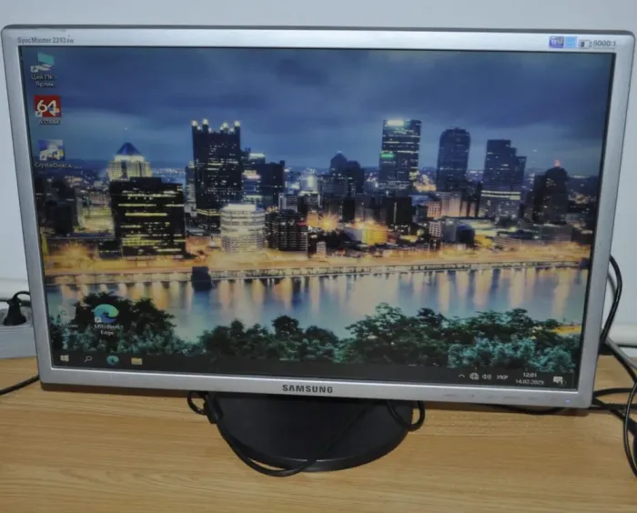 Монітор Samsung SyncMaster 2243WM / 22" (1680x1050) TN / VGA, DVI / Вбудовані колонки 1x 1W / VESA 100x100 б/в - зображення 5