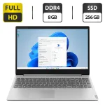 Ультрабук Lenovo IdeaPad S145-15API / 15.6" (1920x1080) IPS / AMD Ryzen 3 3200U (2 (4) ядра по 2.6 - 3.5 GHz) / 8 GB DDR4 / 256 GB SSD / AMD Radeon Vega 3 Graphics / WebCam б/в