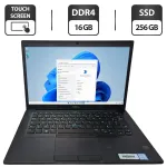 Ноутбук Б-клас Dell Latitude 7490 / 14" (1920x1080) TN Touch / Intel Core i5-8350U (4 (8) ядра по 1.7 - 3.6 GHz) / 16 GB DDR4 / 256 GB SSD / Intel UHD Graphics 620 / WebCam б/в