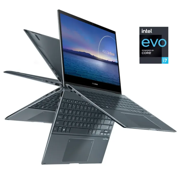 Ультрабук-трансформер Asus ZenBook Flip UX363E / 13.3" (1920x1080) OLED Touch / Intel Core i7-1165G7 (4 (8) ядра по 2.8 - 4.7 GHz) / 16 GB DDR4 / 512 GB SSD / Intel Iris Xe Graphics / WebCam / Win 10 Pro б/в - изображение 1