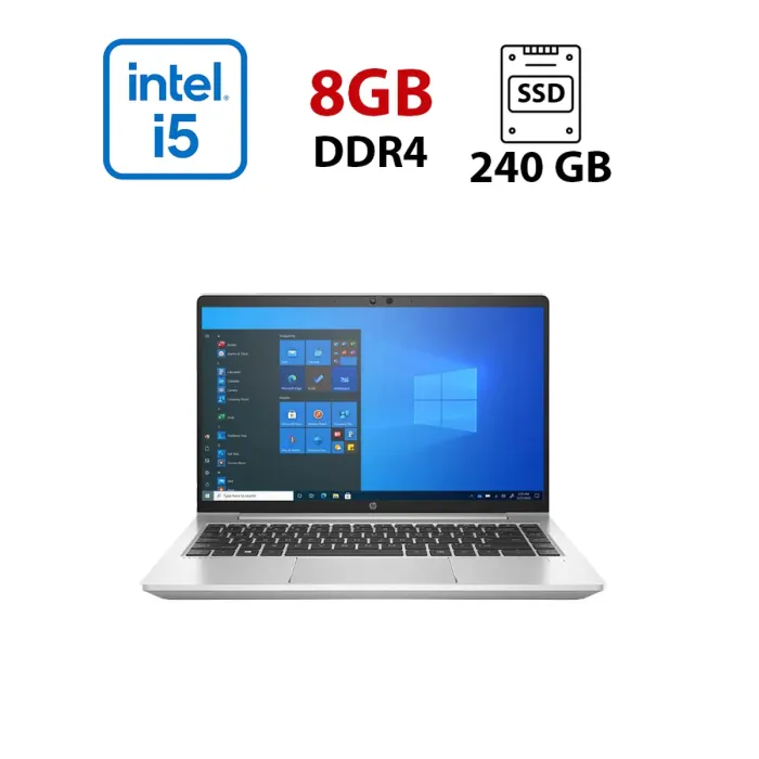 Ультрабук HP ProBook 640 G8 / 14" (1920x1080) IPS / Intel Core i5-1135G7 (4 (8) ядра по 4.2 GHz) / 8 GB DDR4 / 240 GB SSD / Intel Iris Xe Graphics / WebCam б/в - зображення 1
