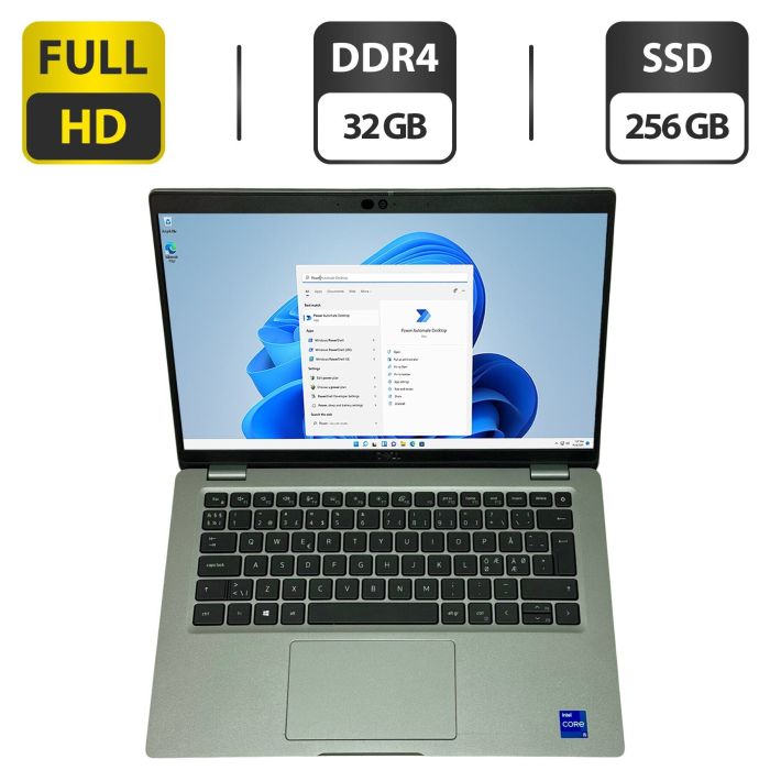 Ультрабук Dell Latitude 5420 / 14" (1920x1080) IPS / Intel Core i5-1135G7 (4 (8) ядра по 2.4 - 4.2 GHz) / 32 GB DDR4 / 256 GB SSD / Intel Iris Xe Graphics / WebCam / Windows 11 Pro б/в - изображение 1