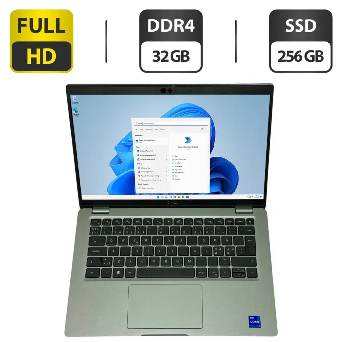 Ультрабук Dell Latitude 5420 / 14" (1920x1080) IPS / Intel Core i5-1135G7 (4 (8) ядра по 2.4 - 4.2 GHz) / 32 GB DDR4 / 256 GB SSD / Intel Iris Xe Graphics / WebCam / Windows 11 Pro б/в - зображення 1