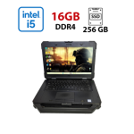 Захищений ноутбук Б-класу Dell Latitude 5424 Rugged / 14" (1920x1080) IPS / Intel Core i5-8350U (4 (8) ядра по 1.7 - 3.6 GHz) / 16 GB DDR4 / 256 GB SSD / Intel UHD Graphics 620 / WebCam б/в