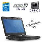 Захищений ноутбук Dell Latitude Rugged 5404 / 14" (1920x1080) IPS / Intel Core i7-6600U (2 (4) ядра по 2.6 - 3.4 GHz) / 16 GB DDR3 / 256 GB SSD / Intel HD Graphics 520 / WebCam б/в