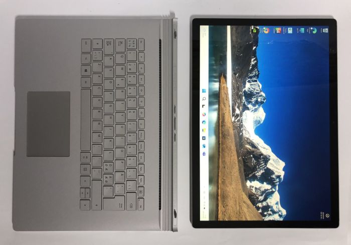 Ігровий ультрабук-трансформер Microsoft Surface Book 2 / 15.0" (3240x2160) IPS Touch / Intel Core i7-8650U (4 (8) ядра по 1.9 - 4.2 GHz) / 16 GB DDR3 / 256 GB SSD NVMe / nVidia GeForce GTX 1060, 6 GB GDDR5, 192-bit / WebCam / Win 11 Pro б/в - зображення 7