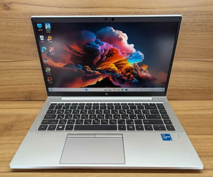 Ультрабук HP EliteBook 840 G8 / 14" (1920x1080) IPS / Intel Core i5-1145G7 (4 (8) ядра по 2.6 - 4.4 GHz) / 16 GB DDR4 / 480 GB SSD / Intel Iris Xe Graphics / TouchID / WebCam / Windows 10 б/в - зображення 2