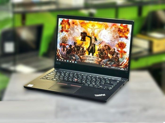 Ноутбук Lenovo ThinkPad E14 / 14" (1920x1080) IPS / Intel Core i5-10210U (4 (8) ядра по 1.6 - 4.2 GHz) / 16 GB DDR4 / 256 GB SSD M.2 / Intel UHD Graphics / WebCam / Win 10 Pro б/в - зображення 4