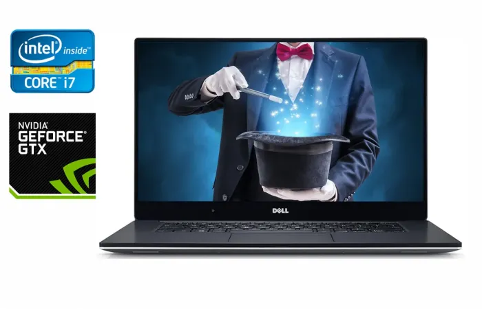 Ігровий ноутбук Б-клас Dell XPS 15 9550 / 15.6" (1920x1080) IPS / Intel Core i7-6700HQ (4 (8) ядра по 2.6 - 3.5 GHz) / 16 GB DDR4 / 512 GB SSD / nVidia GeForce GTX 960M, 2 GB GDDR5, 128-bit / HDMI б/в - зображення 1