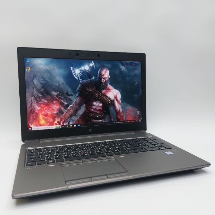 Мобільна робоча станція HP ZBook 15 G6 / 15.6" (1920x1080) IPS / Intel Core i9-9980HK (8 (16) ядер по 2.4 - 5.0 GHz) / 32 GB DDR4 / 512 GB SSD / nVidia Quadro T2000, 4 GB GDDR5, 128-bit / WebCam б/в - зображення 2