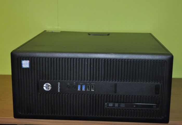 Комп'ютер HP EliteDesk 800 G2 Tower / Intel Core i7-6700 (4 (8) ядра по 3,4 - 4,0 ГГц) / 16 ГБ DDR4 / 240 ГБ SSD / nVidia GeForce GT 740, 4 ГБ GDDR3, 128-біт / DVD-ROM / Windows 11 Pro  б/в - зображення 3