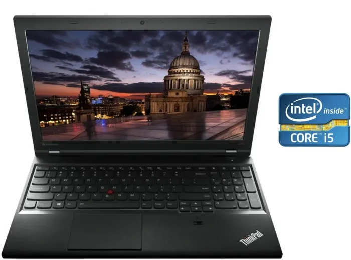 Ноутбук Lenovo ThinkPad L540 / 15.6" TN / Intel Core i5-4200M (2(4) ядра по 2.5-3.1 GHz) / 8GB DDR3 / 256GB SSD / HD Graphics 4600 / WebCam / Win 10 Pro б/в - зображення 1