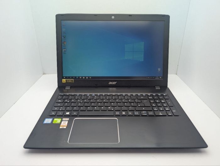 Ноутбук Acer Aspire E5-575G / 15.6" (1920x1080) IPS / Intel Core i7-7500U (2 (4) ядра по 2.7 - 3.5 GHz) / 16 GB DDR4 / 512 GB SSD / nVidia GeForce 940MX, 2 GB GDDR5, 64-bit / WebCam / DVD-ROM б/в - зображення 2