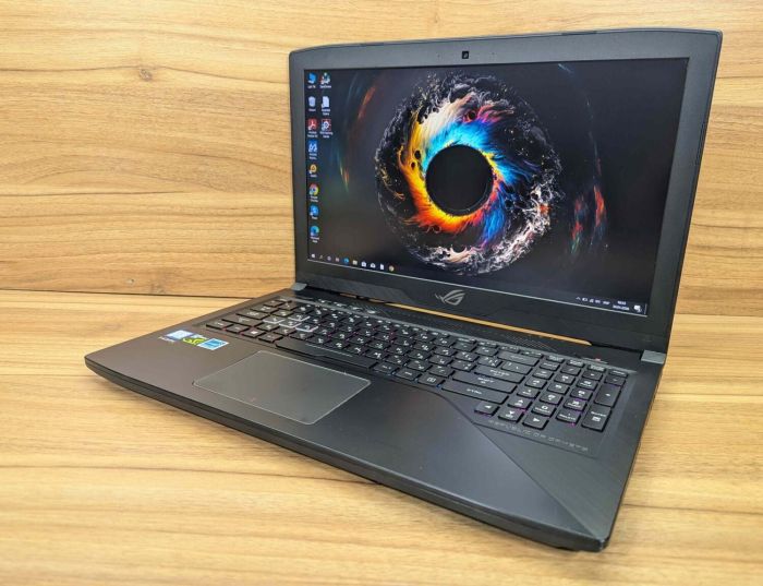 Ігровий ноутбук Asus GL503VD / 15,6" (1920x1080) IPS / Intel Core i7-7700HQ (4 (8) ядра по 2,8 - 3,8 ГГц) / 16 ГБ DDR4 / 256 ГБ SSD + 1000 ГБ HDD / nVidia GeForce GTX 1050, 4 ГБ GDDR5, 128-біт / WebCam / Windows 10 б/в - зображення 5