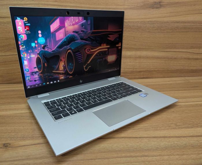 Ігровий ноутбук HP EliteBook 1050 G1 / 15,6" (1920x1080) IPS / Intel Core i7-8850H (6 (12) ядер по 2,6 - 4,3 ГГц) / 32 ГБ DDR4 / 512 ГБ SSD / nVidia GeForce GTX 1050, 4 ГБ GDDR5, 128-біт / Веб-камера / Сканер відбитків пальців / Windows 10 б/в - зображення 4