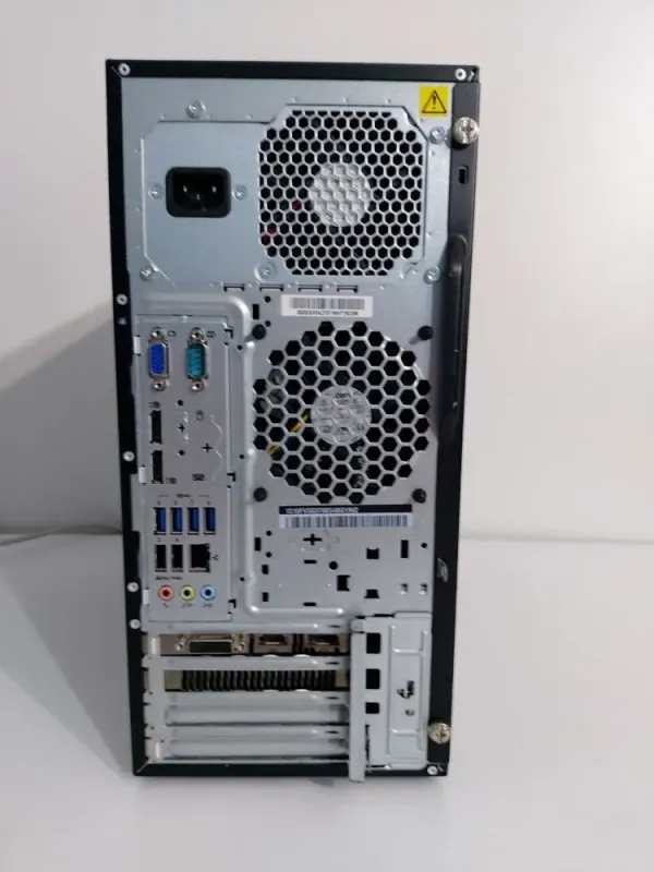 Комплект: Lenovo ThinkCentre M800 Tower / Intel Core i5-6500 (4 ядра по 3.2 - 3.6 GHz) / 16 GB DDR4 / 240 GB SSD + 512 GB SSD / nVidia GeForce GTX 1050 Ti, 4 GB GDDR5, 128-bit / DVD-ROM + Монітор LG 24MB37PM-B / 24" (1920x1080) IPS + Кабелі DVI та жив б/в - зображення 5