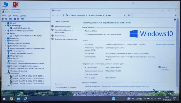 Ноутбук Б-класс HP ProBook 640 G2 / 14" TN / Intel Core i5-6200U (2(4) ядра по 2.3-2.8 GHz) / 8GB DDR4 / 256GB SSD / HD Graphics 520 / WebCam / DisplayPort б/в - зображення 6