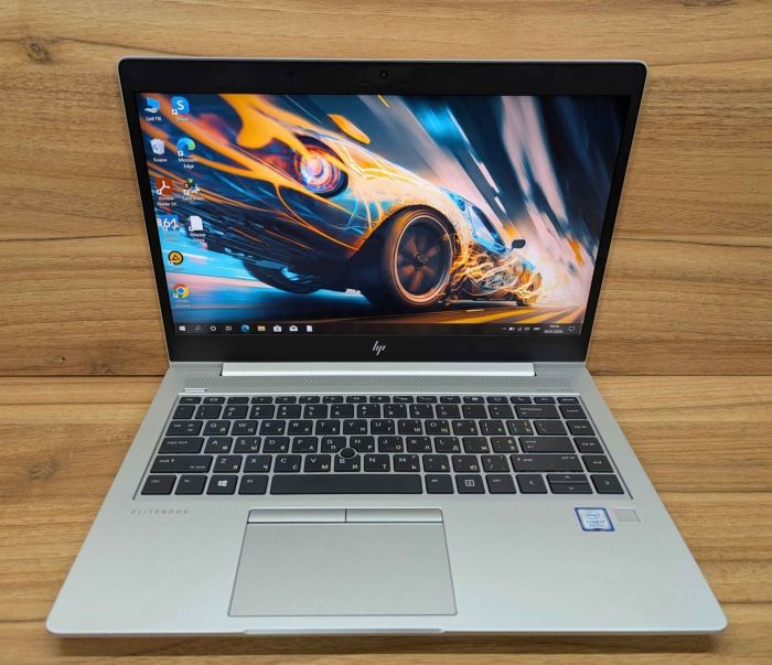 Ультрабук HP EliteBook 840 G6 / 14" (1920x1080) IPS / Intel Core i7-8565U (4 (8) ядра по 1.8 - 4.6 GHz) / 8 GB DDR4 / 256 GB SSD / Intel UHD Graphics / TouchID / WebCam / Windows 10 б/в - зображення 2