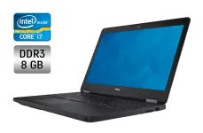 Ноутбук Б-клас Dell Latitude E5550 / 15.6" (1366x768) TN / Intel Core i7-5600U (2 (4) ядра по 2.6 - 3.2 GHz) / 8 GB DDR3 / 240 GB SSD / Intel HD Graphics 5500 / WebCam / Windows 10 б/в