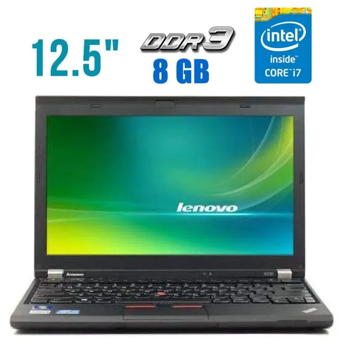Нетбук Lenovo ThinkPad X230 / 12.5" TN / Core i7-3520M (2(4) ядра по 2.9-3.6 GHz) / 8GB DDR3 / 120GB SSD / HD Graphics 4000 / miniDP б/в - зображення 1