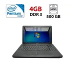 Ноутбук Lenovo G550 / 15.6" (1366x768) TN / Intel Pentium T4400 (2 ядра по 2.2 GHz) / 4 GB DDR3 / 500 GB HDD / Intel GMA 4500M Graphics / WebCam б/в