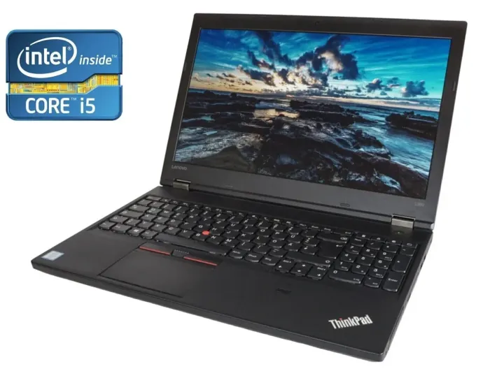 Ноутбук Lenovo ThinkPad L560 / 15.6" (1920x1080) TN / Intel Core i5-6300U (2 (4) ядра по 2.4 - 3.0 GHz) / 16 GB DDR3 / 512 GB SSD / Intel HD Graphics 520 / WebCam б/в - зображення 1