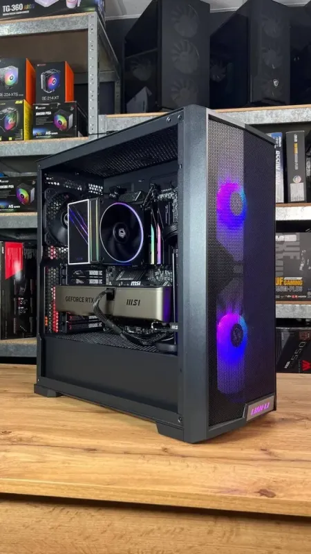 Збірка під замовлення: ігровий ПК Lian Li LanCool 215 Tempered Glass Tower / AMD Ryzen 5 9600X (6 (12) ядер по 3.9 - 5.4 GHz) / 32 GB DDR5 / 2000 GB SSD M.2 / nVidia GeForce RTX 4070 Ti Super, 16 GB GDDR6X, 256-bit / 850W - зображення 2